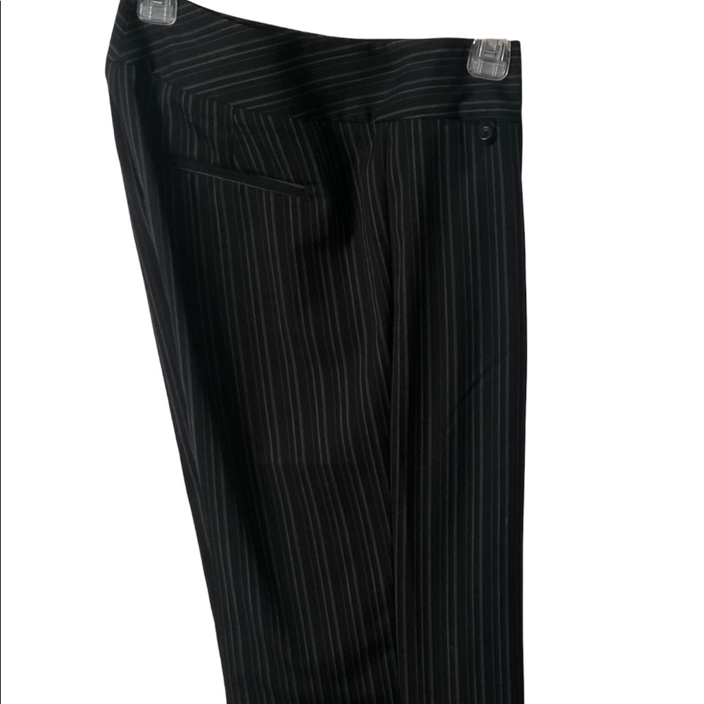 Dockers Womens Black Pinstripe Mid-rise Curvy Pants Size 8 - Picture 6 of 14
